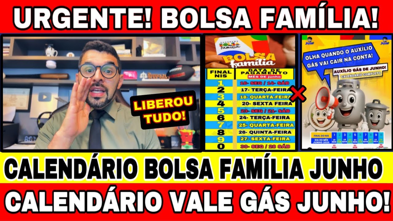 Calendário Bolsa Família e Vale Gás