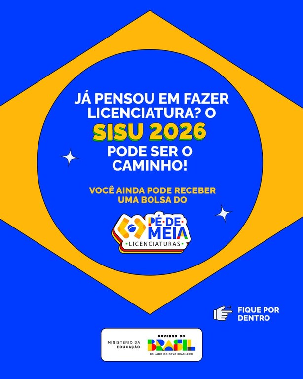 Pé-de-Meia: 127 vagas nos cursos de licenciatura