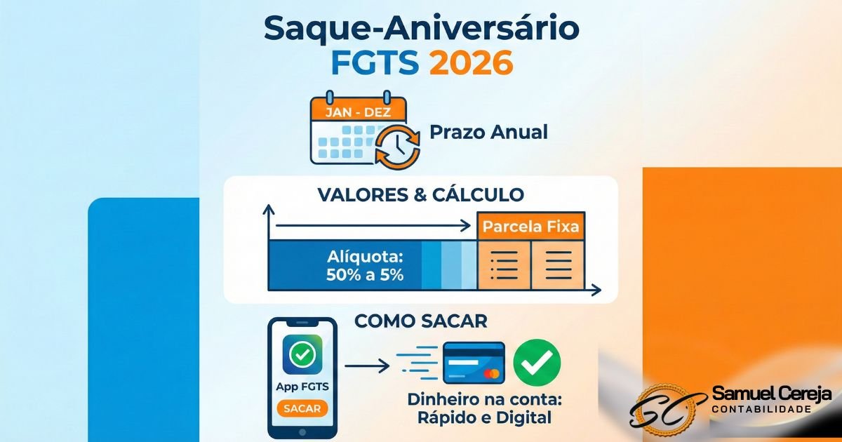 Calendário Saque Aniversário FGTS