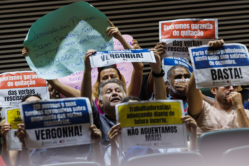 Protesto dos trabalhadores